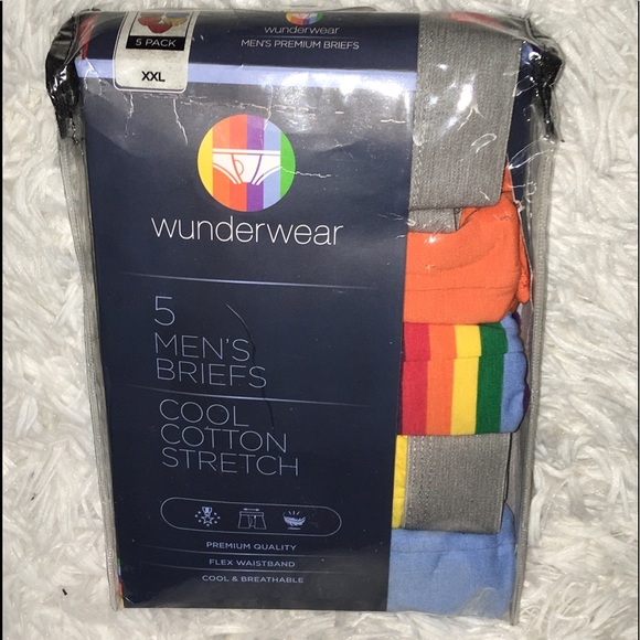 XXL Wunderwear 5Pack Men’s Briefs Soft Multicolor - Picture 8 of 9